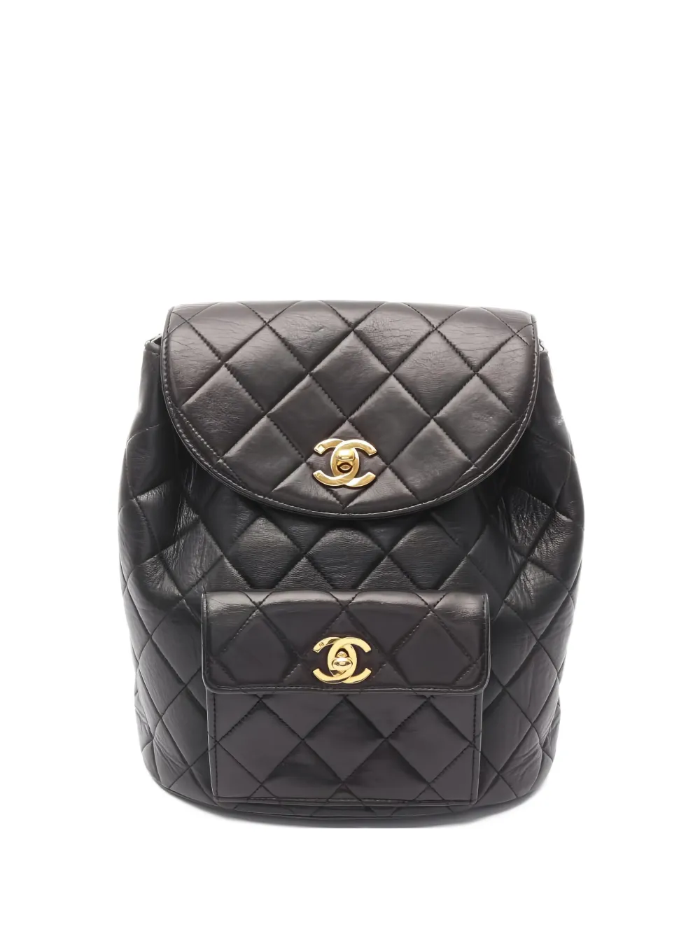 CHANEL Pre-Owned マテラッセ バックパック - ブラック CHANEL Pre-Owned マテラッセ バックパック - ブラック