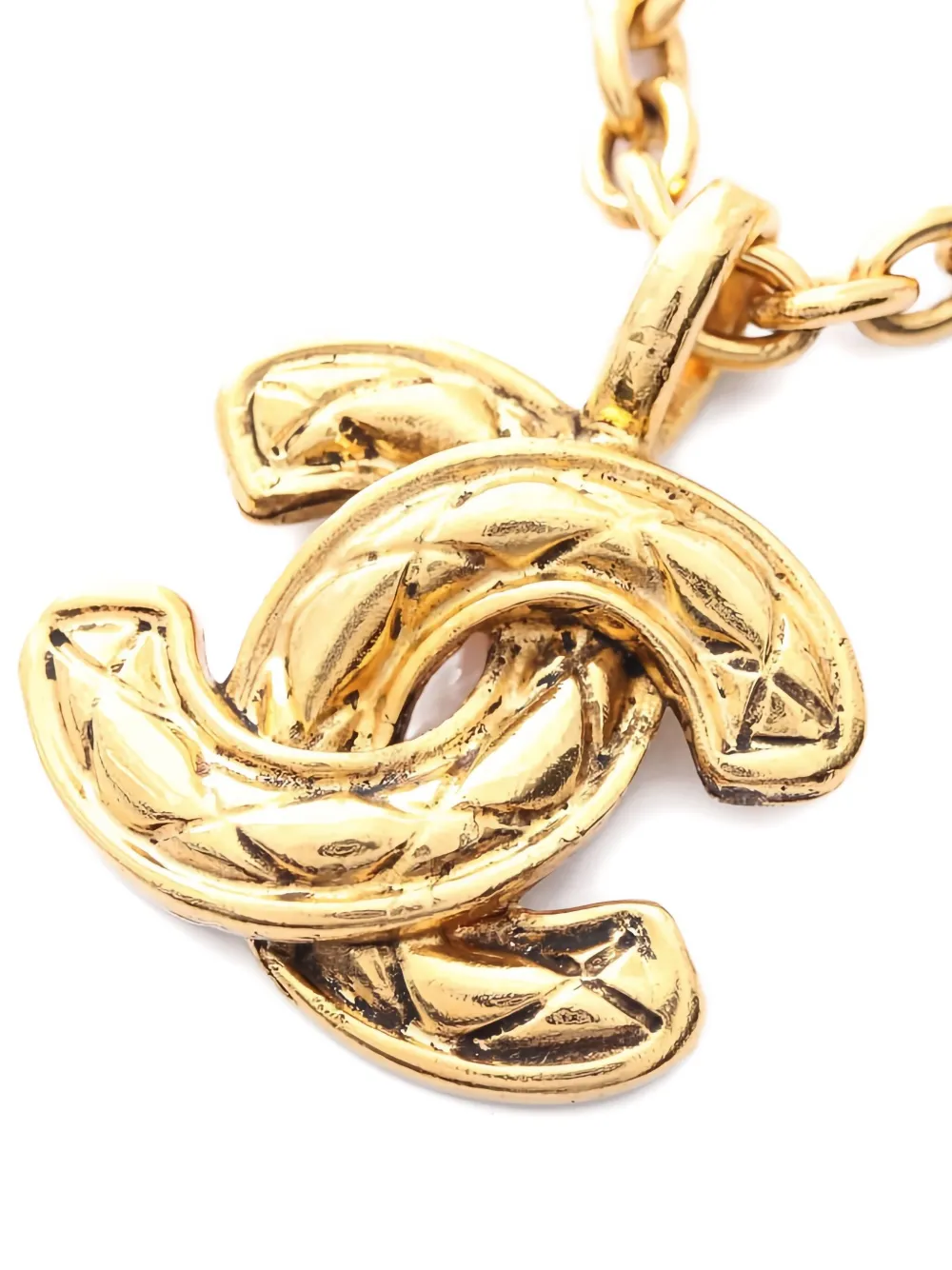 CHANEL INTERLOCKING CC-PENDANT NECKLACE
