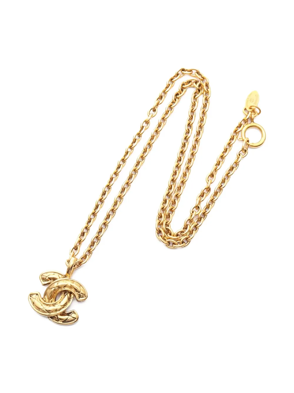 CHANEL Pre-Owned Interlocking CC-pendant necklace | Image 2