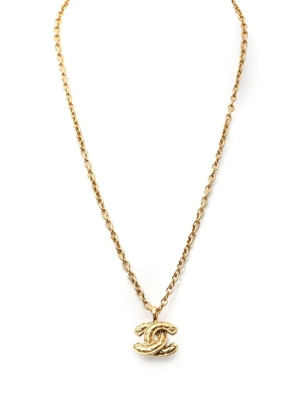 CHANEL Pre-Owned Interlocking CC-pendant necklace | Gold | Image 1