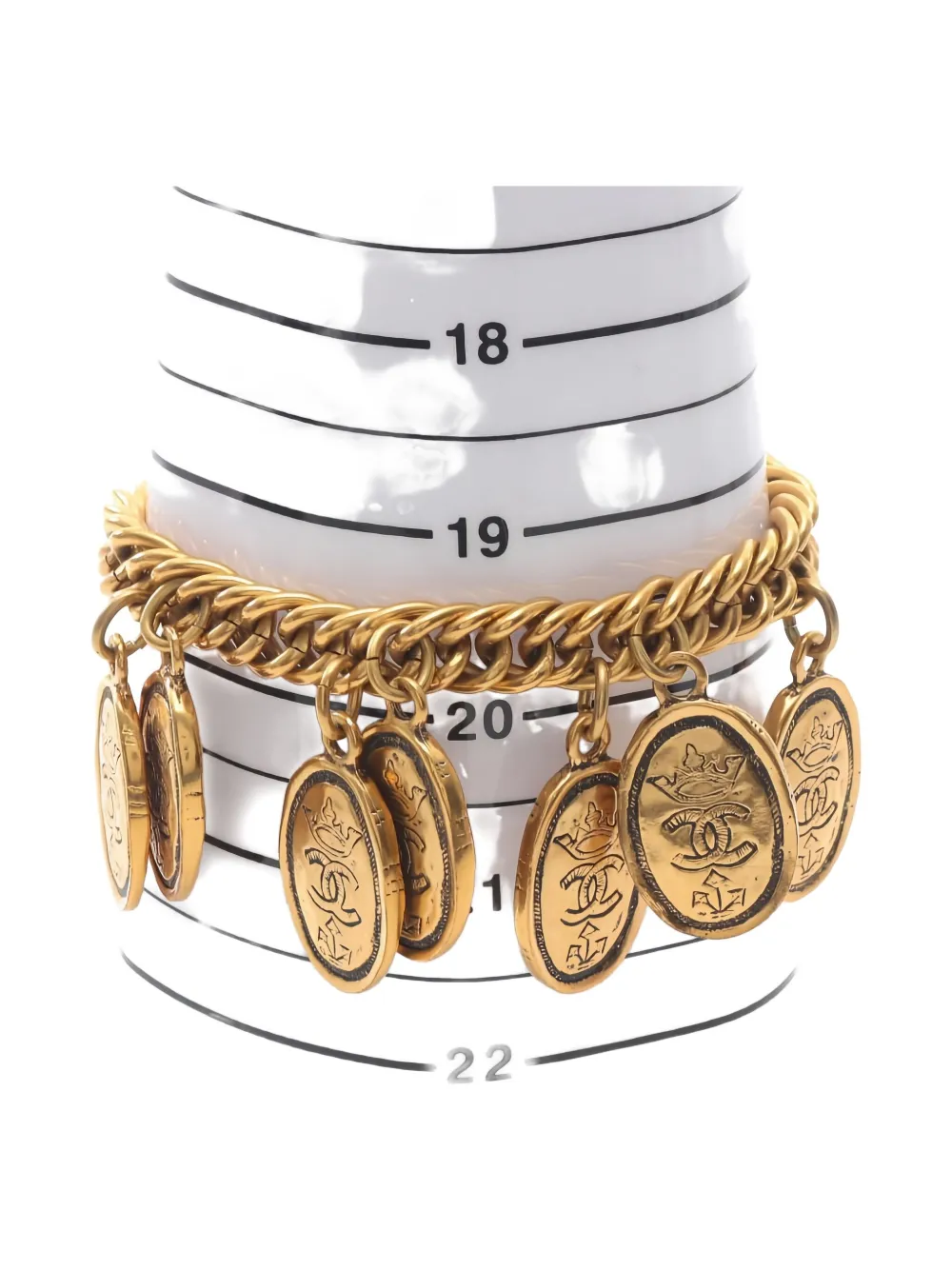 Pre-owned Chanel Coco Mark Bracelet In Gold