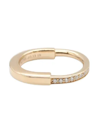 Tiffany & Co Eyewear Lock Diamond Ring | Gold | FARFETCH