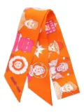 Hermès Pre-Owned 2020 Dress Code twilly scarf - Orange