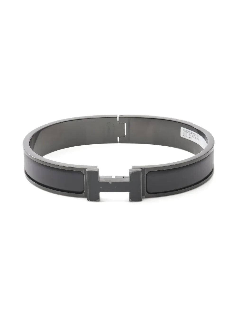 Pre-owned Hermes Click H Bracelet In Black
