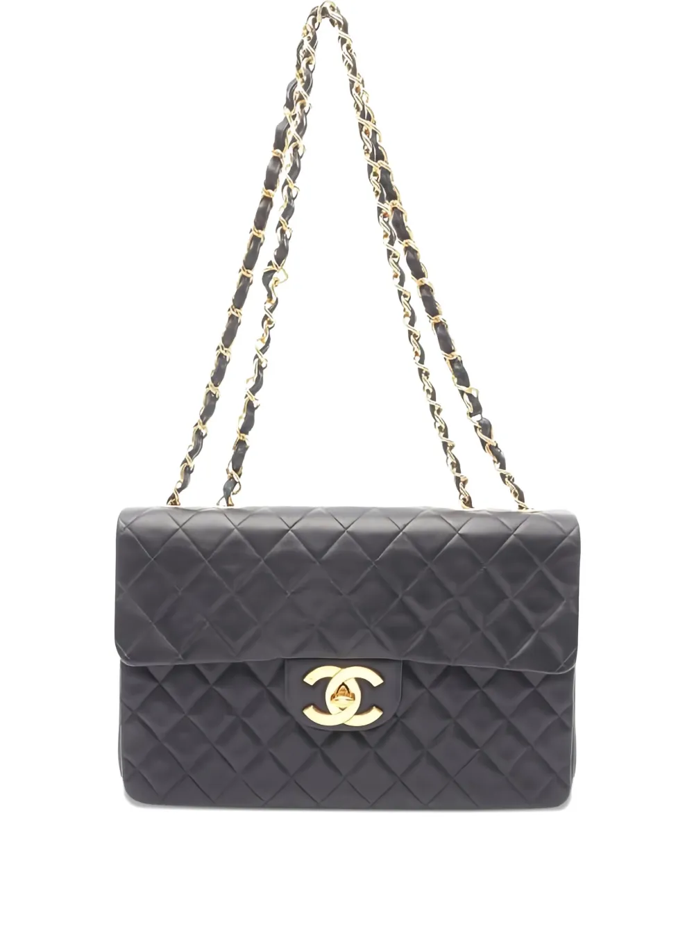 CHANEL Pre-Owned クラシック フラップ ショルダーバッグ - ブラック CHANEL Pre-Owned クラシック フラップ ショルダーバッグ - ブラック