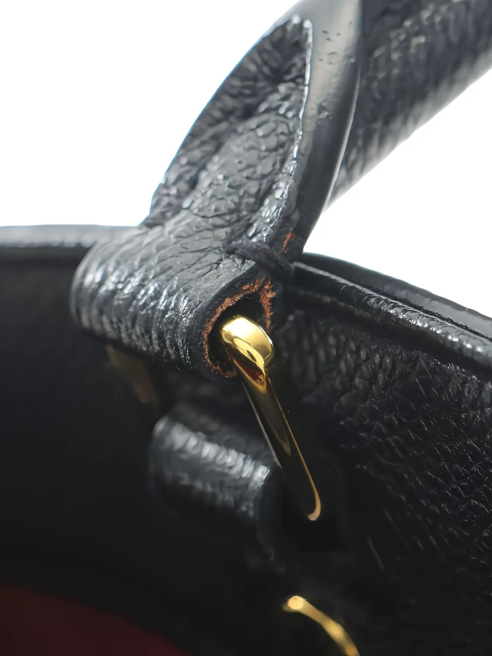 Pre-owned Louis Vuitton Montaigne Bb Tote Bag In Black