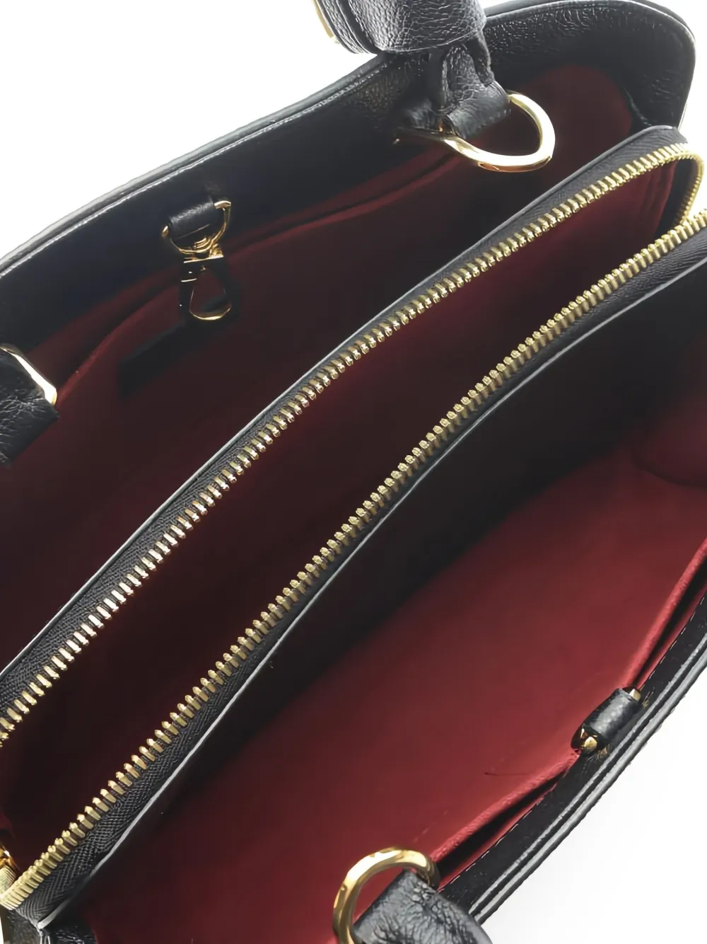 Pre-owned Louis Vuitton Montaigne Bb Tote Bag In Black