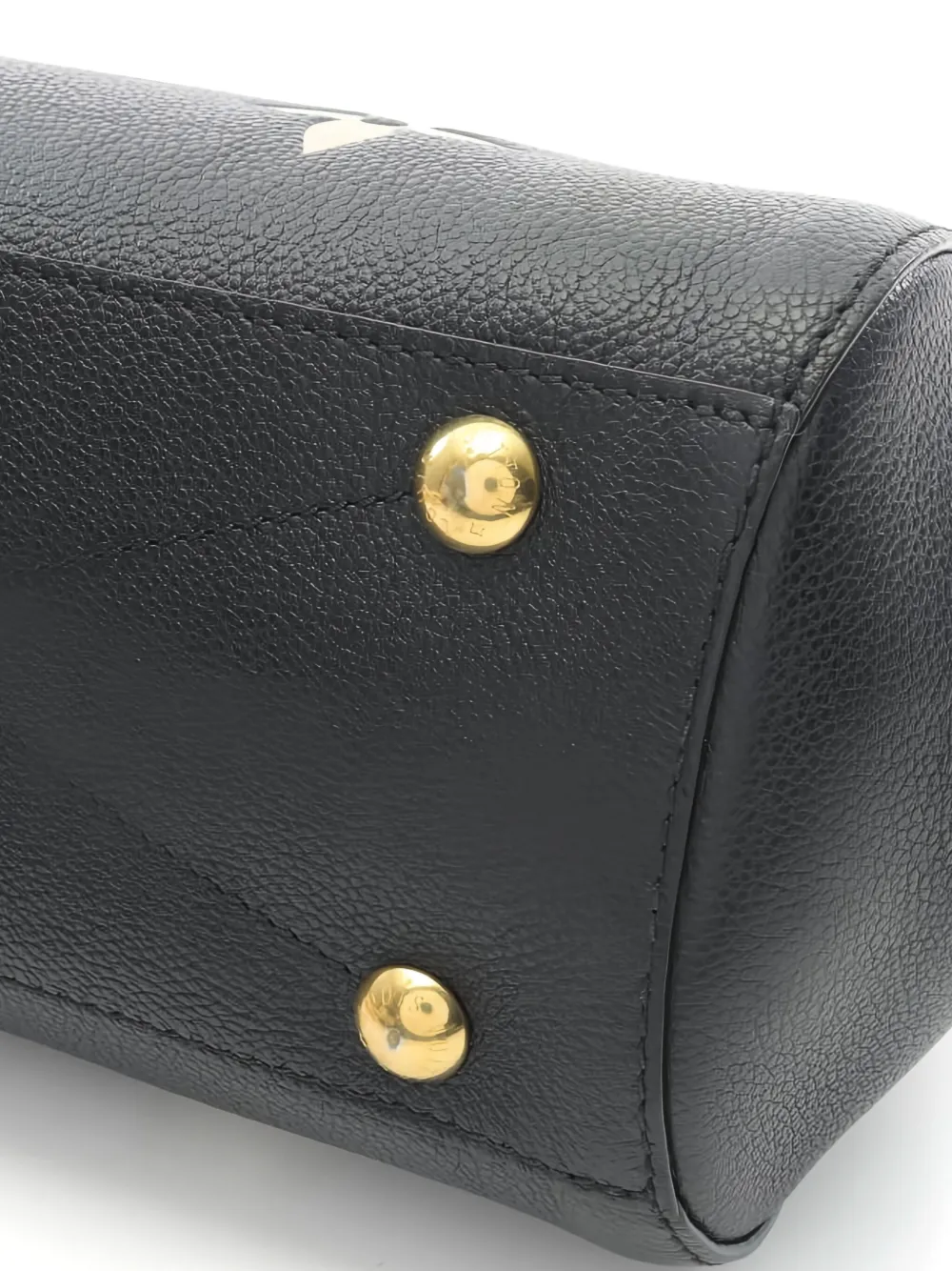Pre-owned Louis Vuitton Montaigne Bb Tote Bag In Black