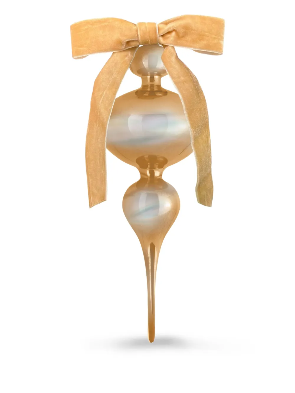 BACI MILANO objeto decorativo con moño texturizado de 34cm | dorado | Image 1