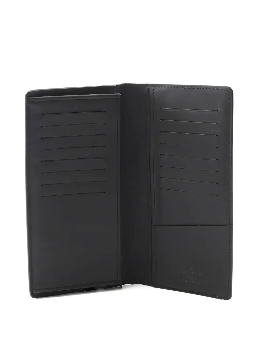 Pre-owned Louis Vuitton Brother Bi-fold Wallet In Black