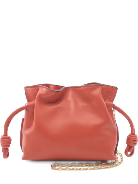 Loewe Pre-Owned Flamenco axelväska med kedja och knutdetalj från 2010-talet
