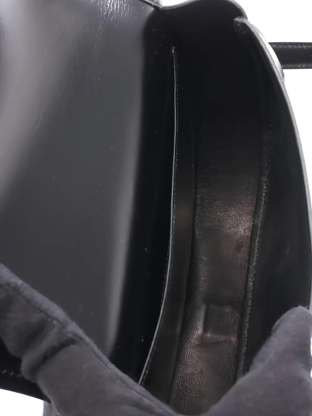 Pre-owned Hermes Leather Cross Bag In Black