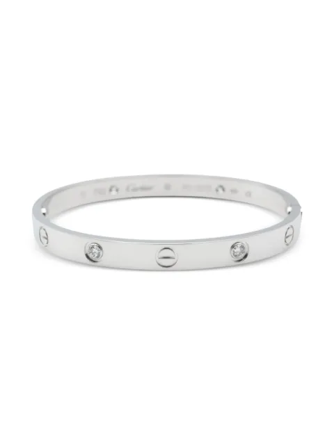 Cartier 14K white gold Love Breath bracelet