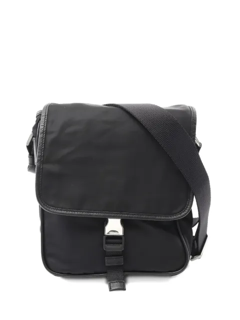 Prada Pre-Owned bolsa de hombro con ribete de cuero 10