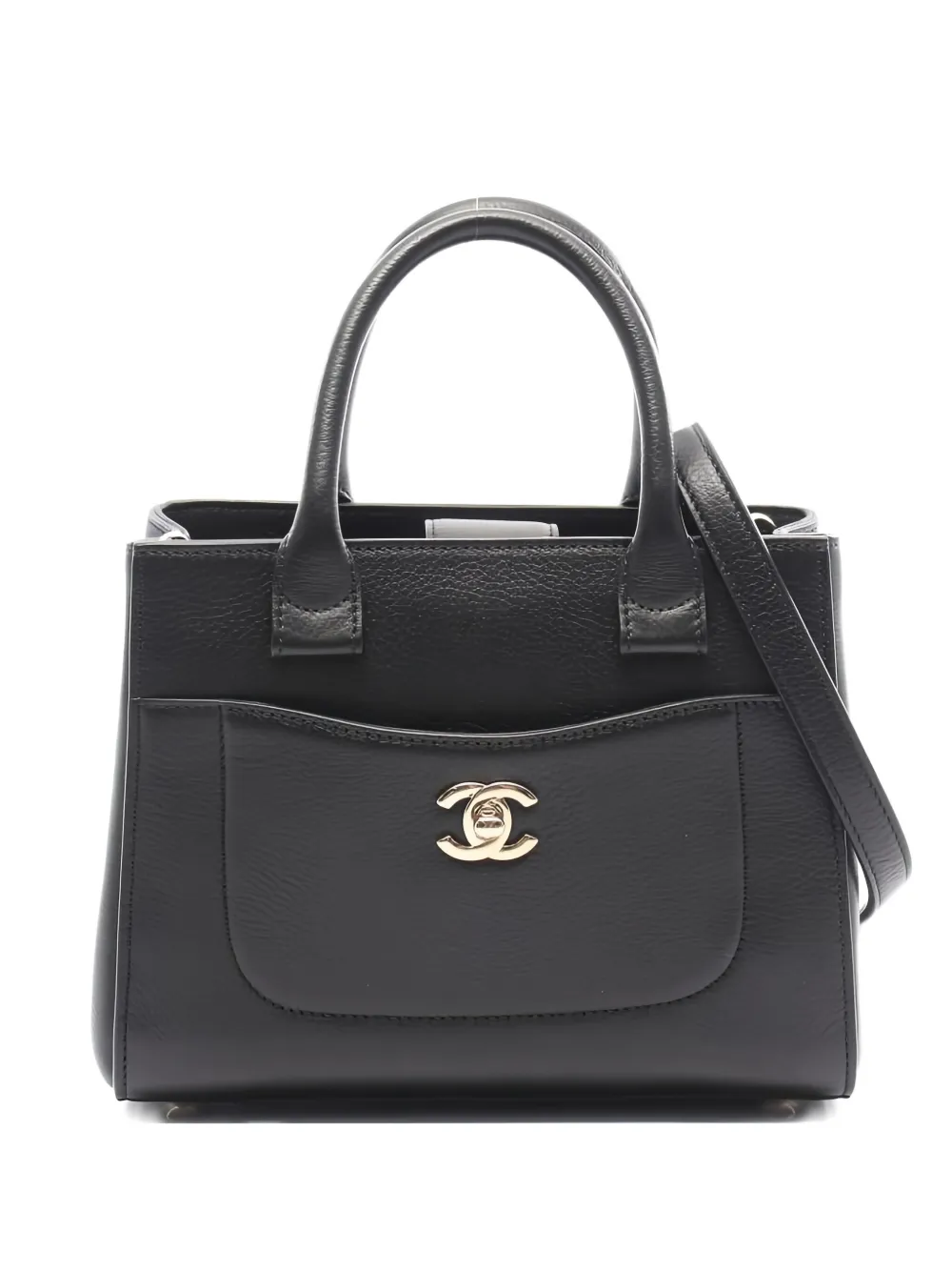 CHANEL Pre-Owned 2017-2018 ネオ エグゼクティブ ハンドバッグ - ブラック CHANEL Pre-Owned 2017-2018 ネオ エグゼクティブ ハンドバッグ - ブラック