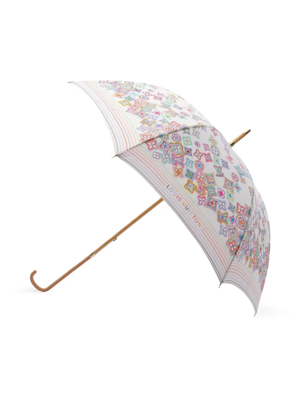 Louis Vuitton Pre-Owned Monogram-print leather umbrella | White | Image 1