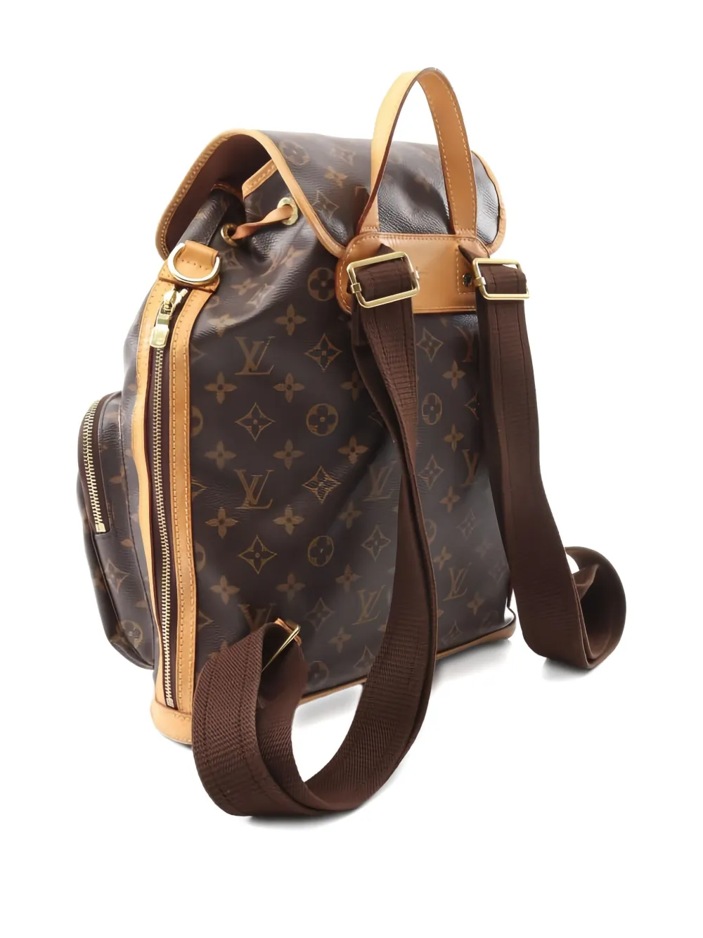Pre-owned Louis Vuitton Bosphore Backpack In Brown