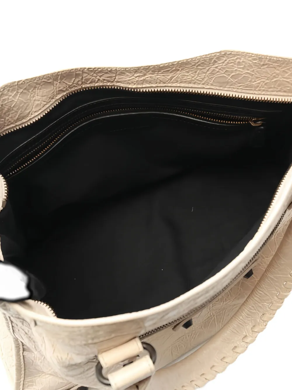 Pre-owned Balenciaga Medium City Leather Tote Bag In Neutral