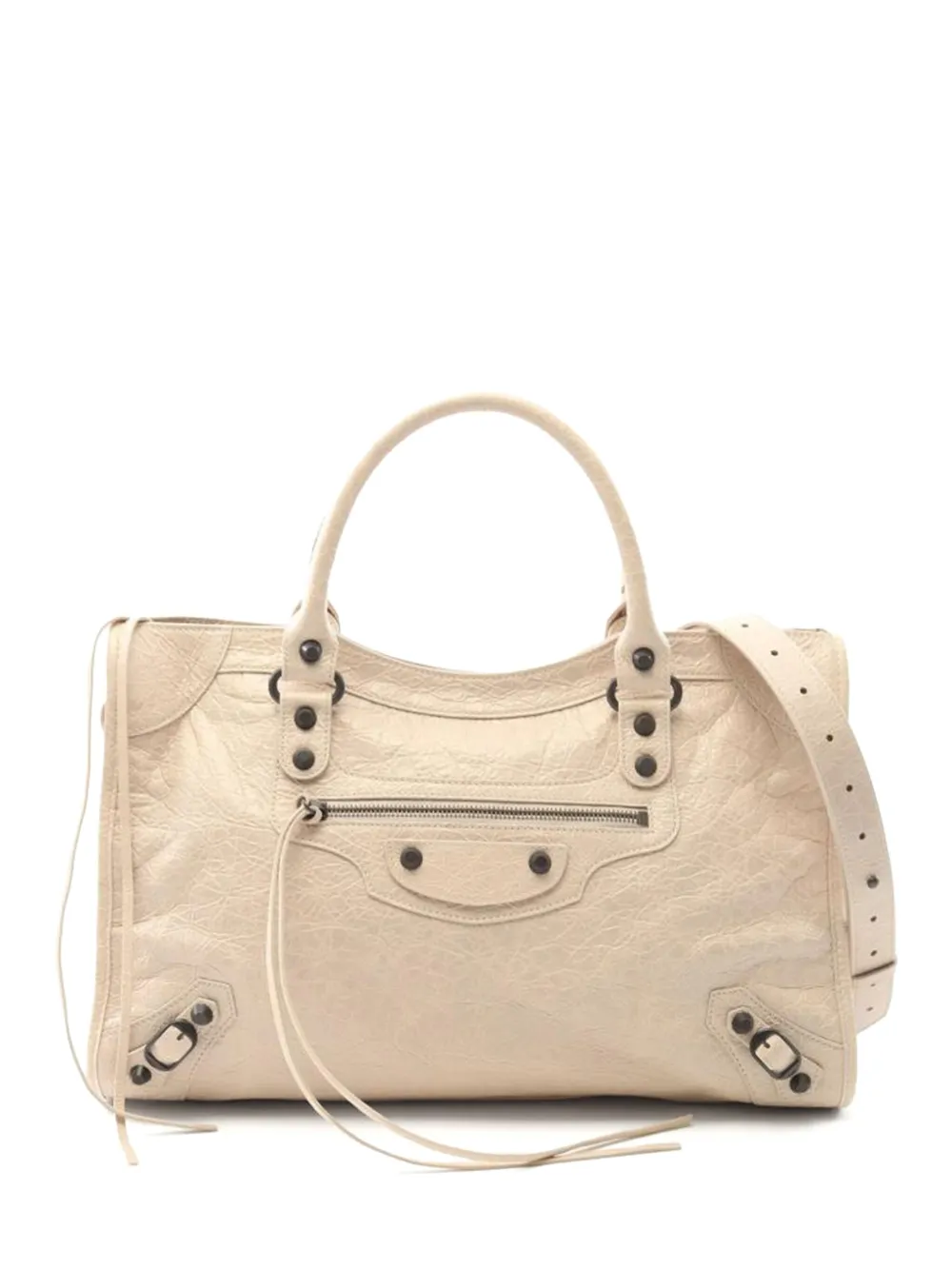 Balenciaga Pre-Owned medium City leather tote bag - Neutrals