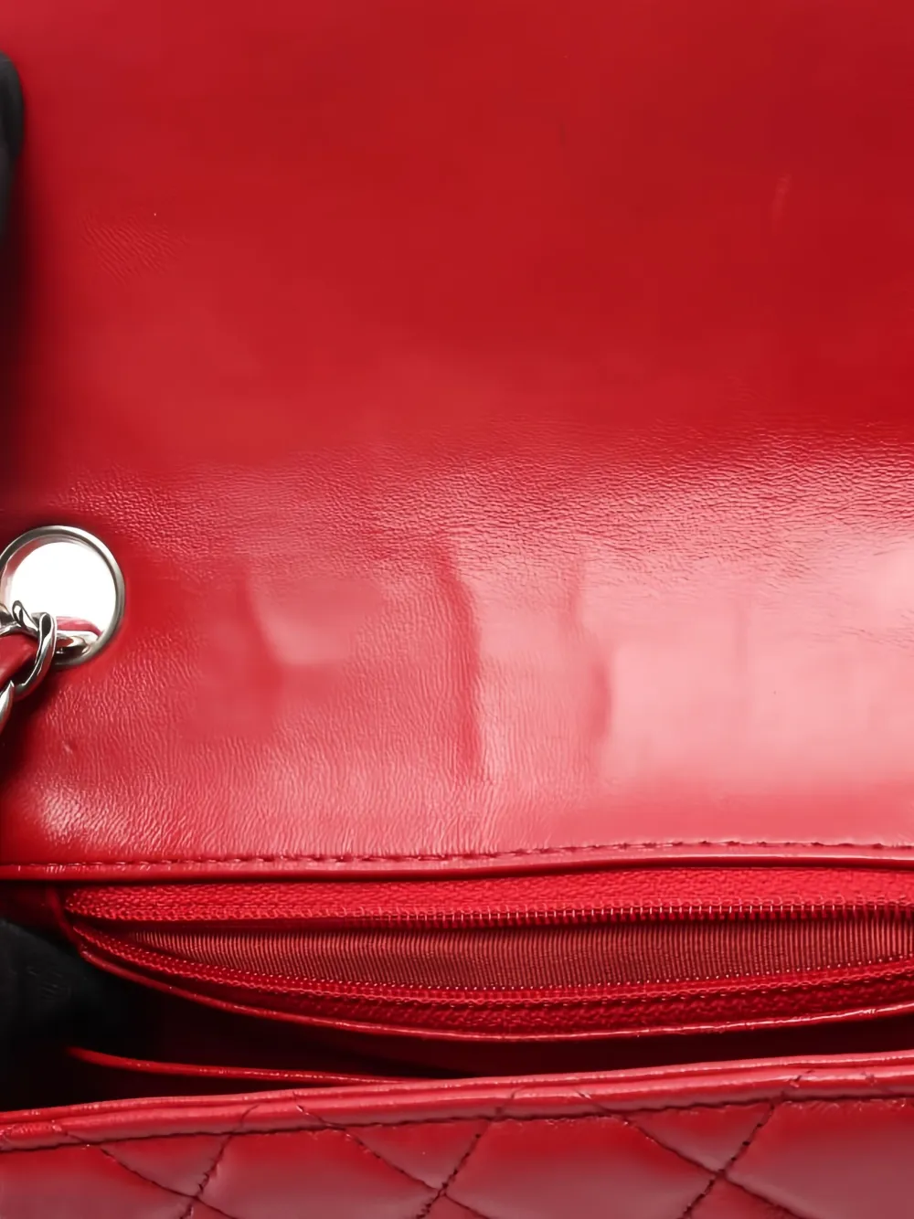 Pre-owned Chanel Mini Matelassé Shoulder Bag In Red