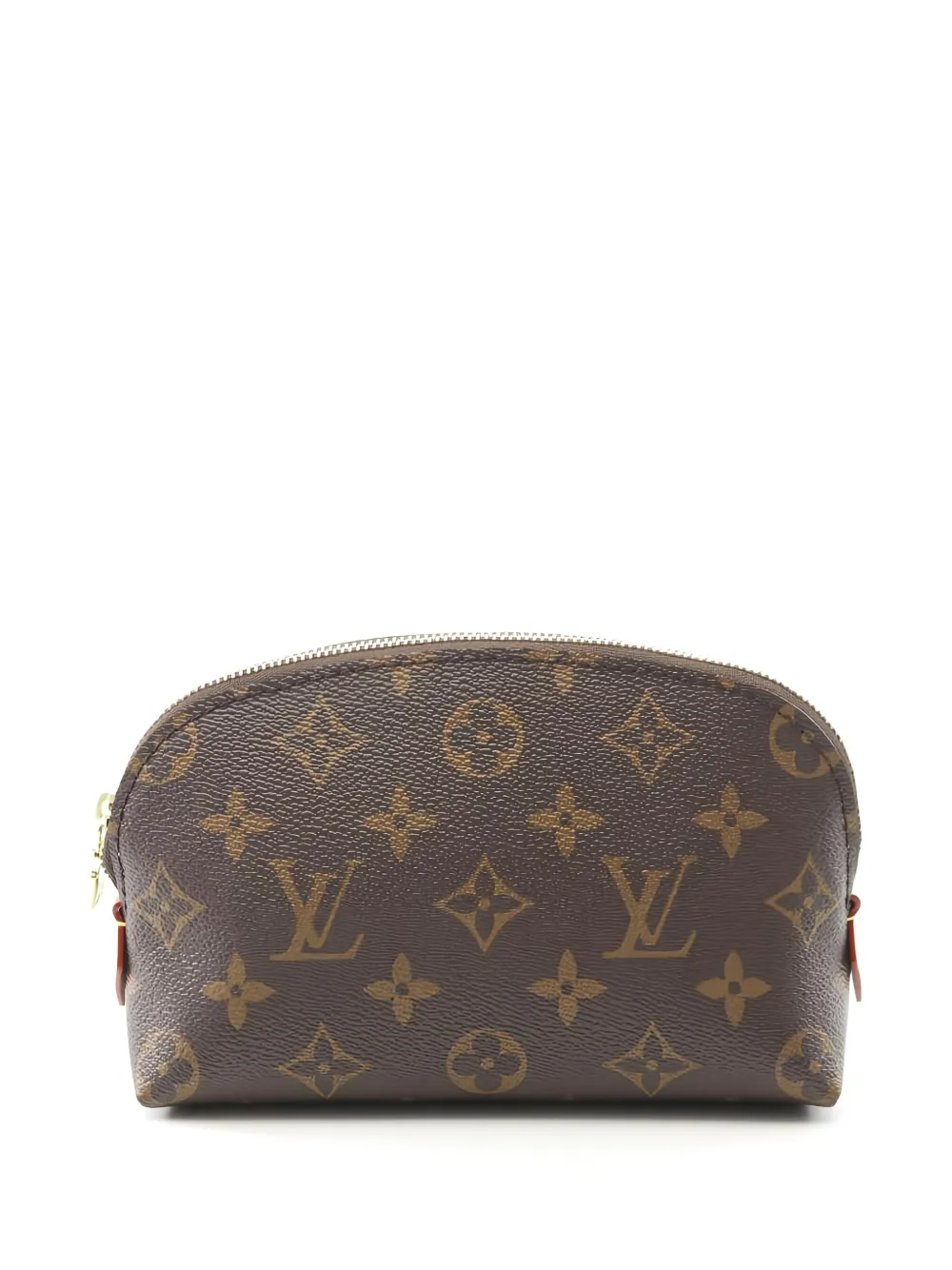 Pre-owned Louis Vuitton Pochette Cosmetics Make-up Bag In Brown