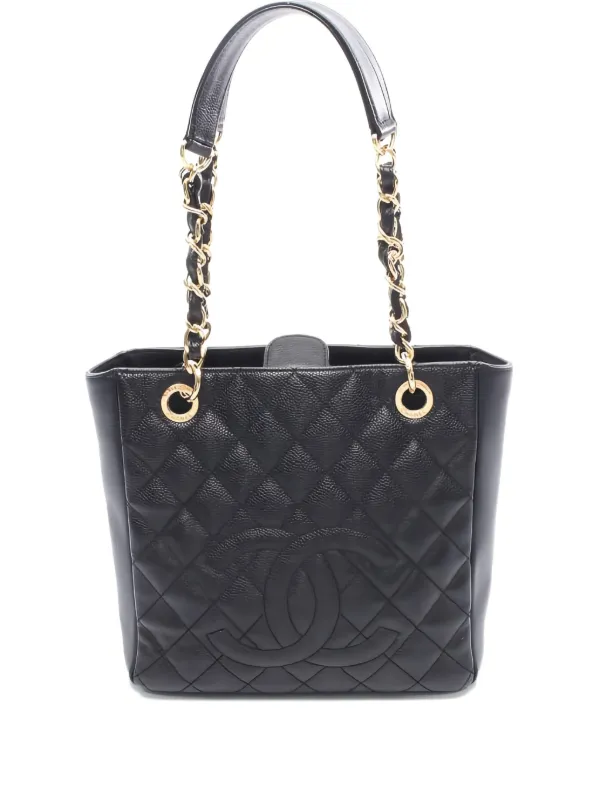 CHANEL Pre-Owned Matelassé Tote Bag Black FARFETCH CZ
