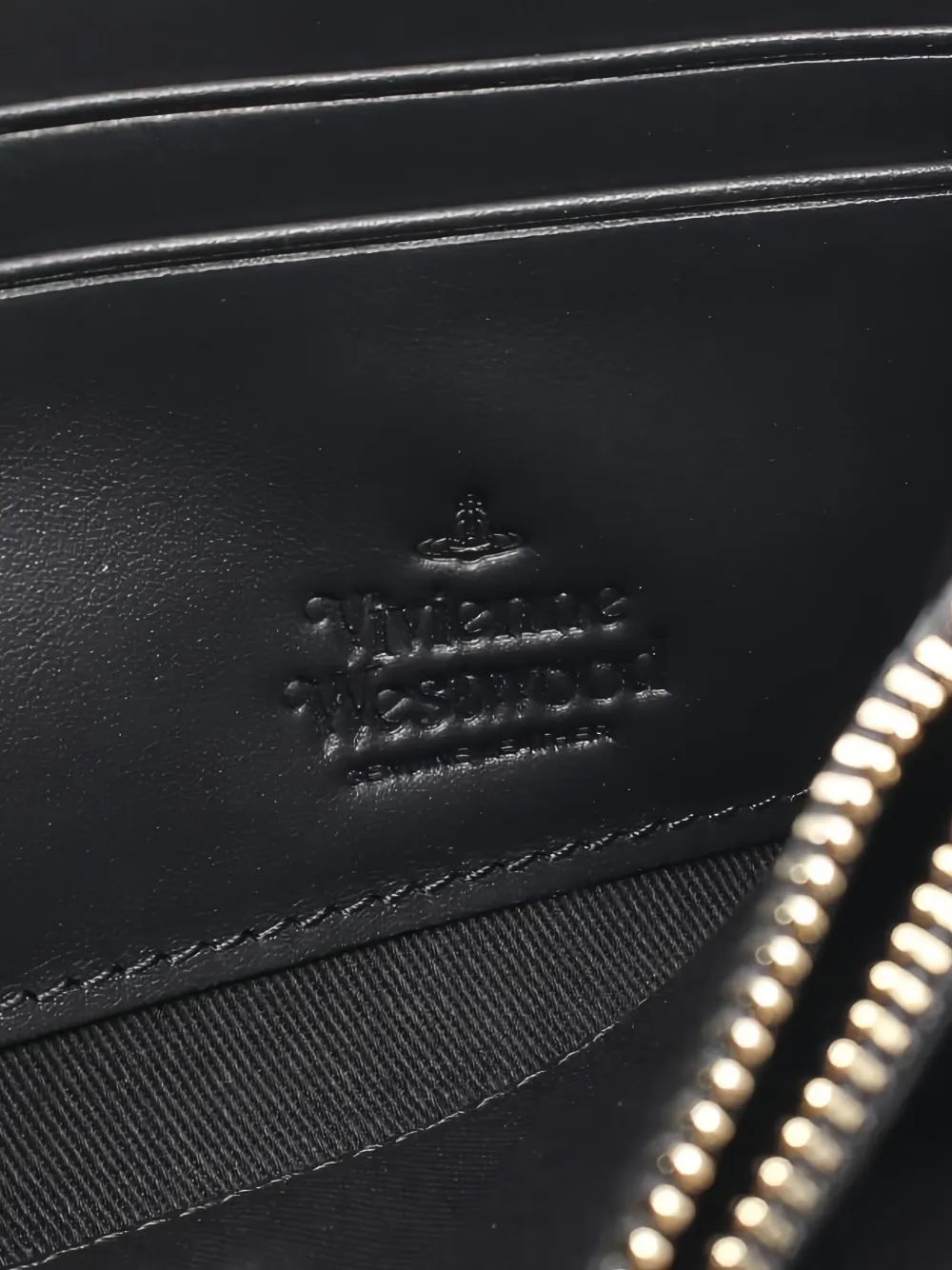 Pre-owned Vivienne Westwood 2020 Classic Zip-up Wallet In Black