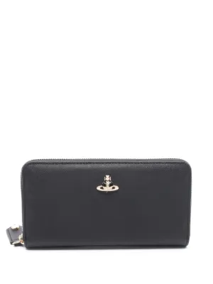 Vivienne Westwood Pre-Owned bi-fold Saffiano-leather Long Wallet 