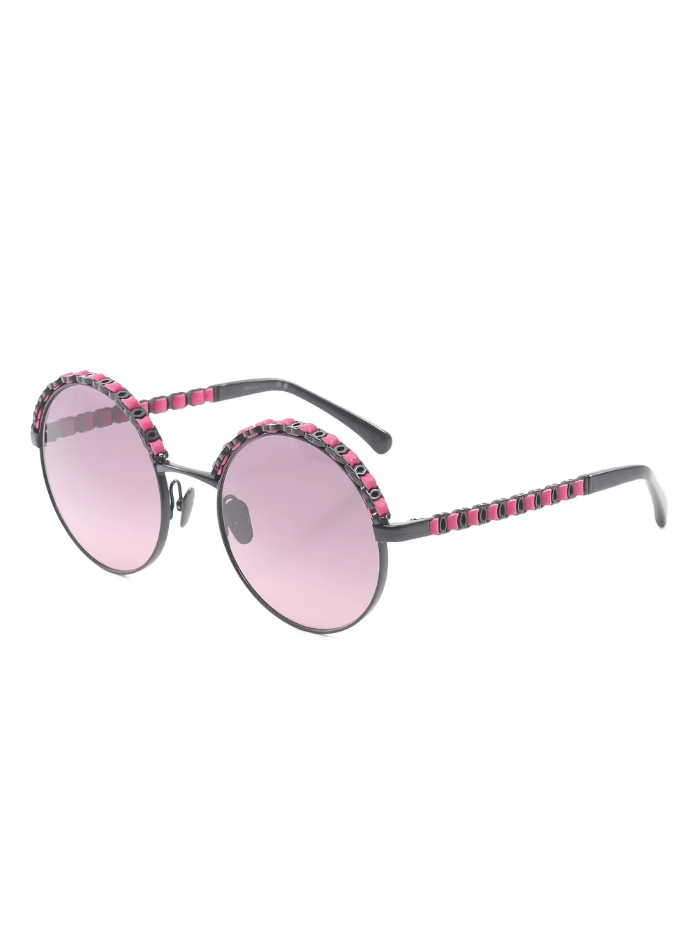 CHANEL Pre-Owned 1980 round-frame sunglasses | Image 2