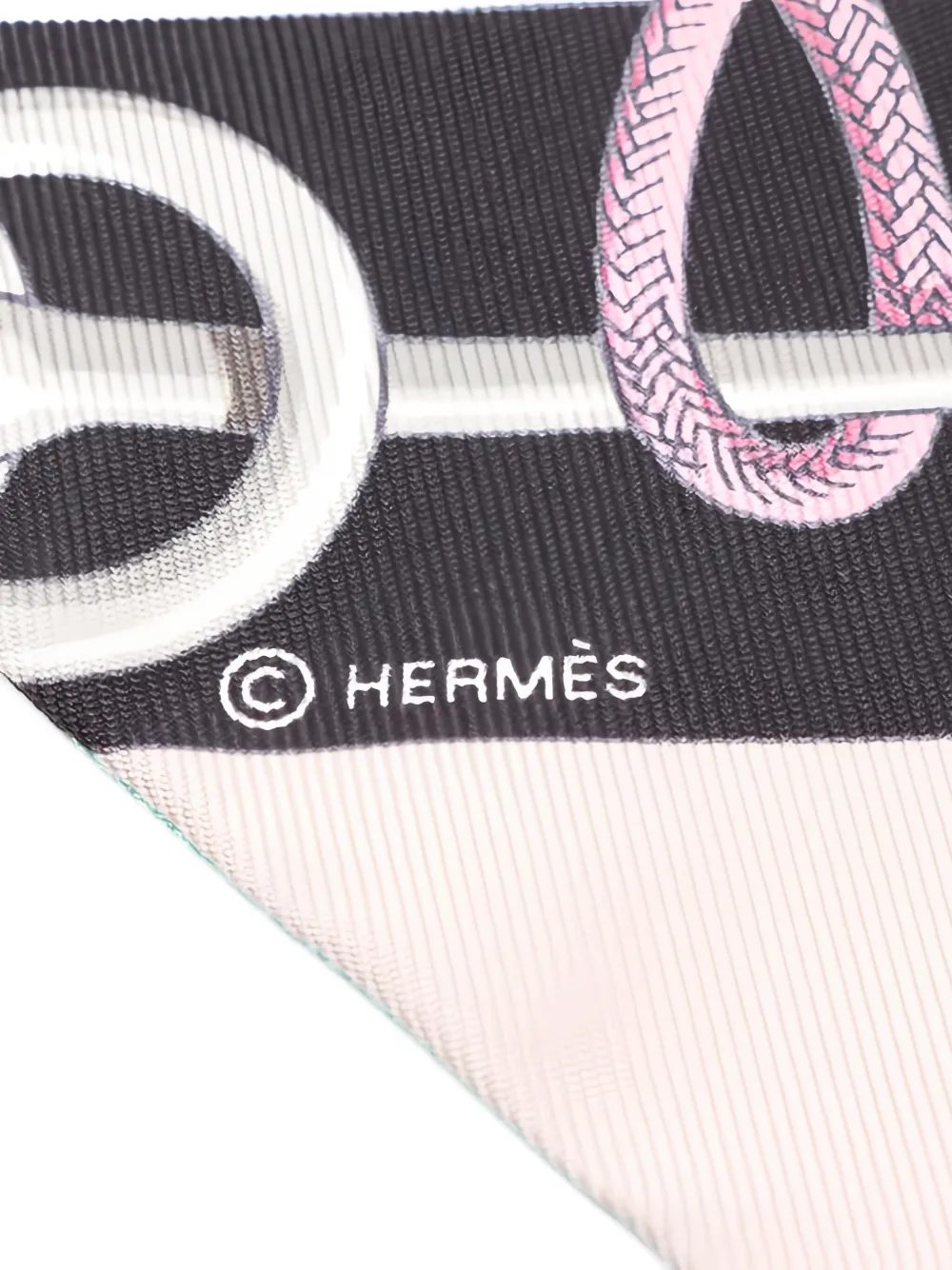Pre-owned Hermes 2020s Twilly Cliquetis Scarf In Black