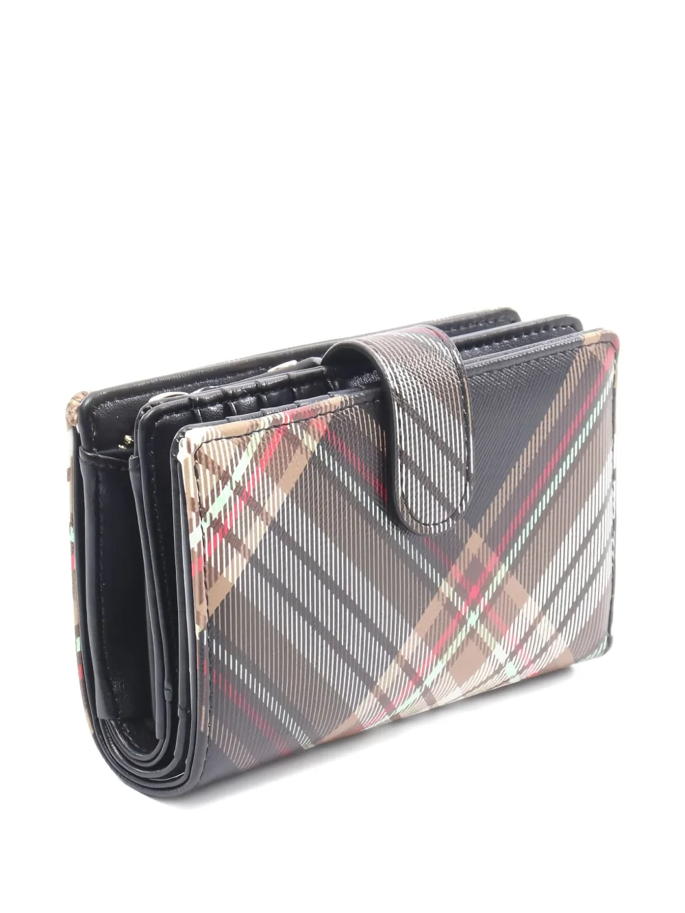 Vivienne Westwood Pre-Owned 2020s Orb Plaid Wallet | Brown | FARFETCH