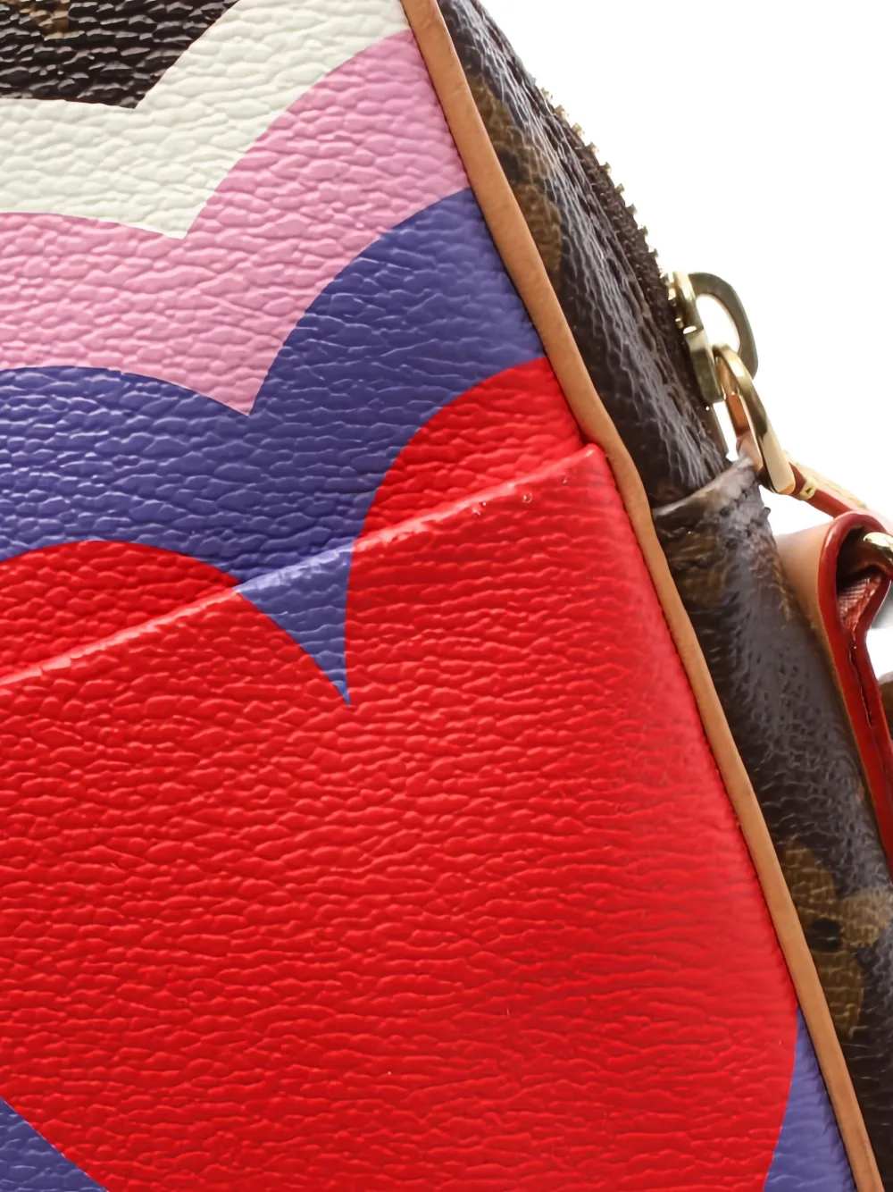 Pre-owned Louis Vuitton 2020 Game On Paname Monogram Heart-print Cross Body Bag Set In Brown