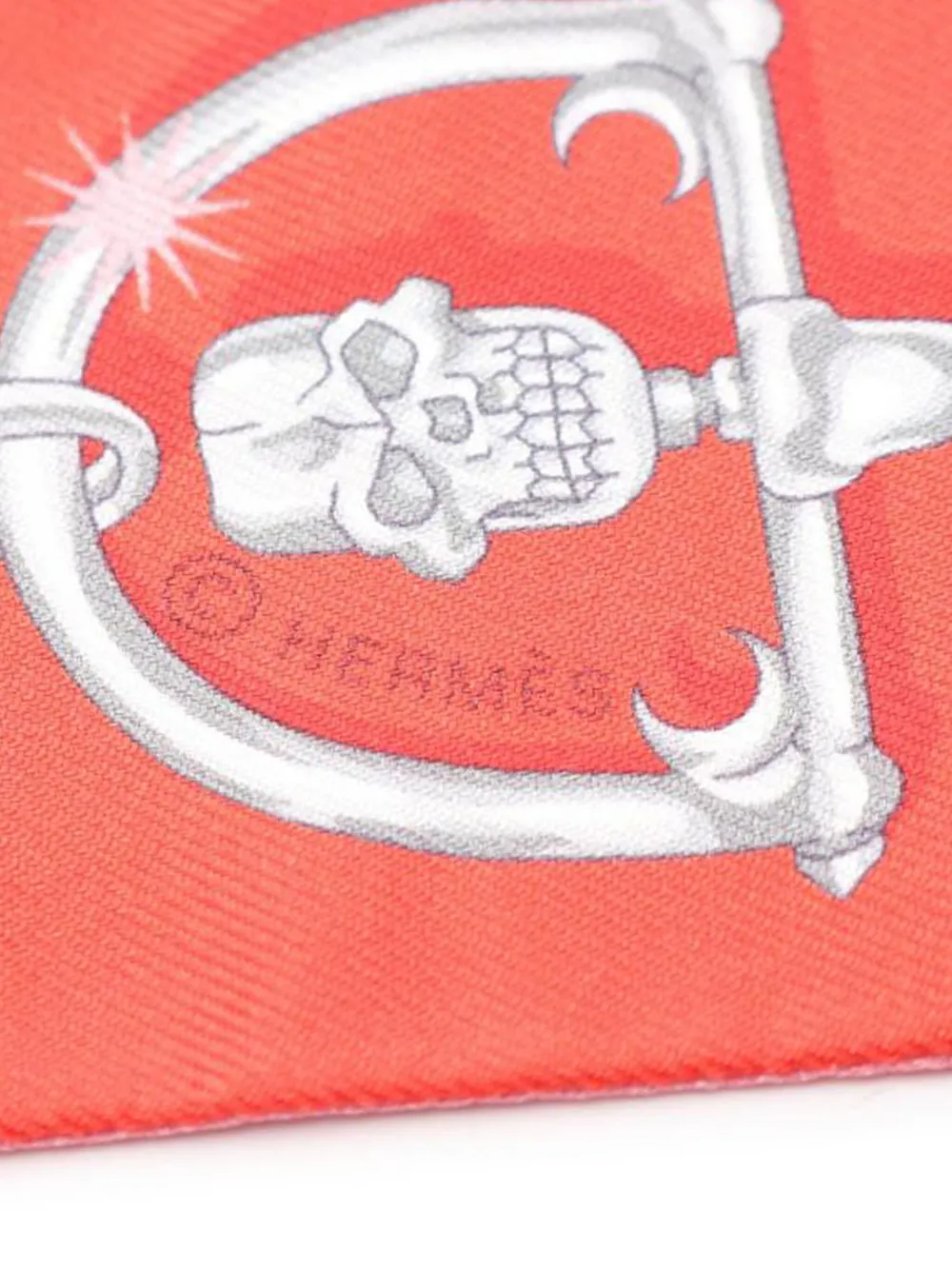 Pre-owned Hermes 2020 C'est La Fete Twilly Scarf In Red