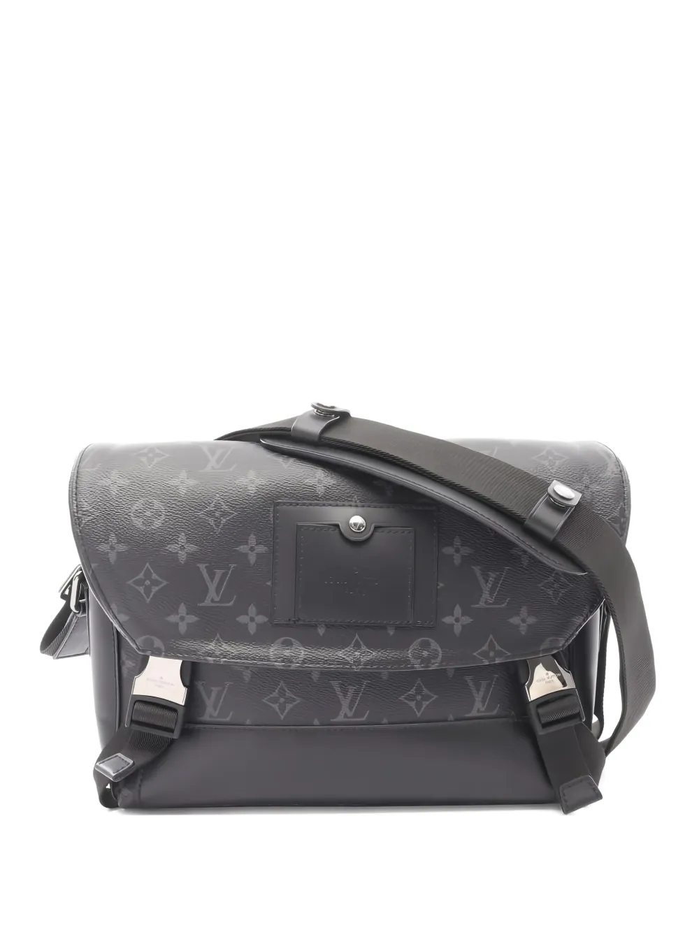 Pre-owned Louis Vuitton Voyage P Messenger Bag In Black