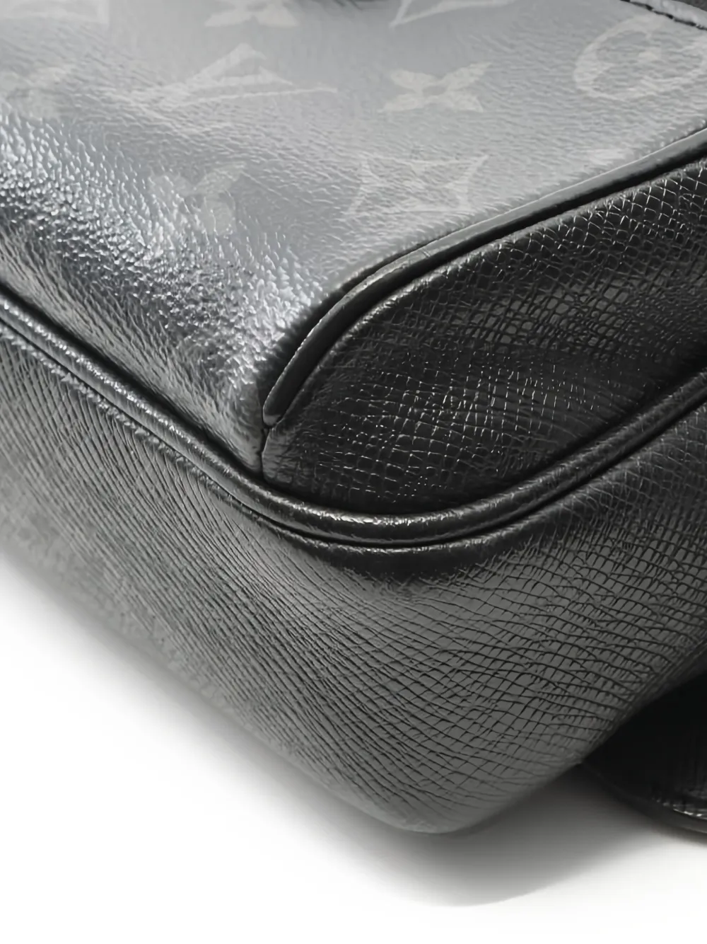 Pre-owned Louis Vuitton Eclipse Monogram Taigarama Belt Bag In Black