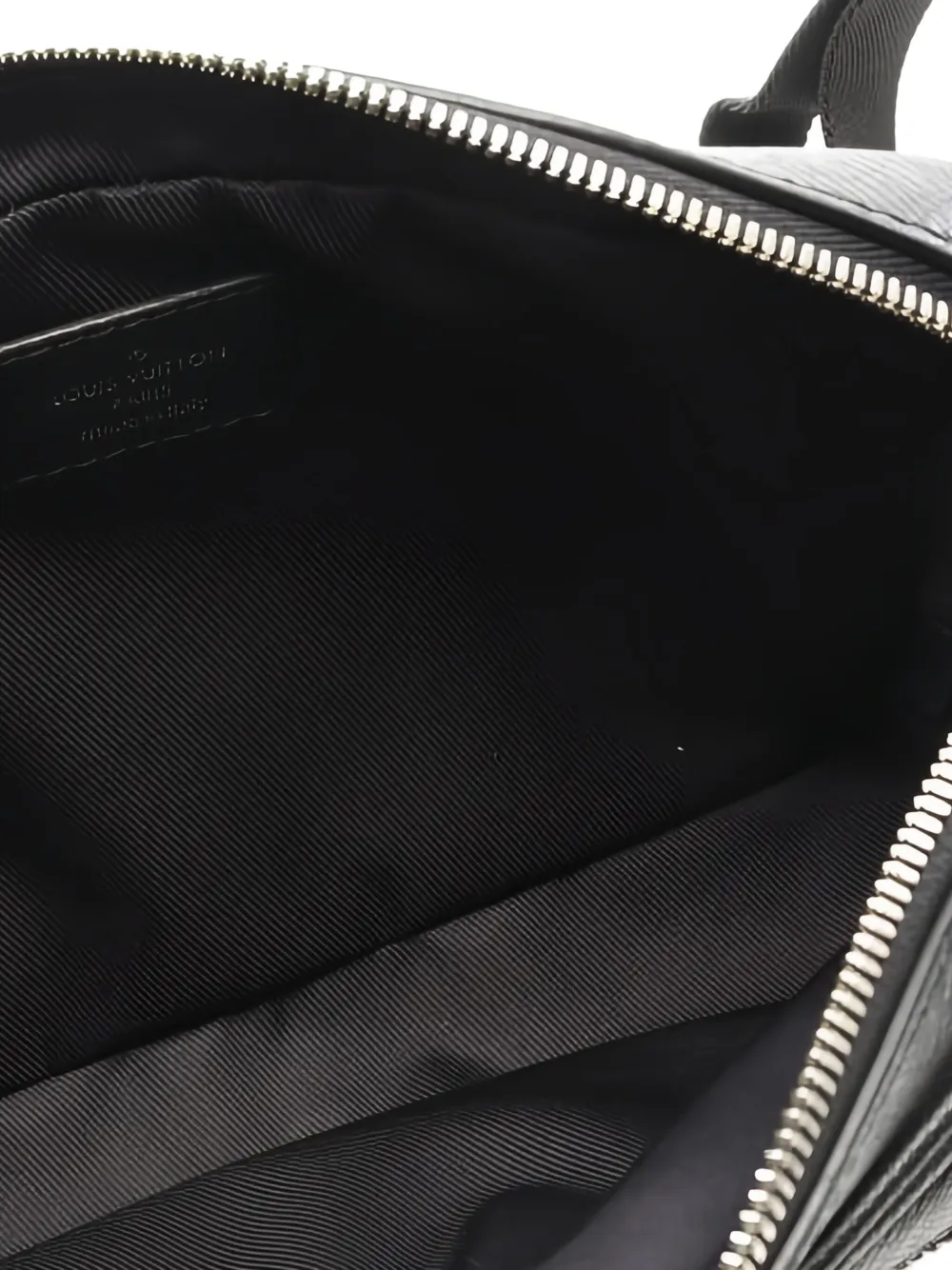 Pre-owned Louis Vuitton Eclipse Monogram Taigarama Belt Bag In Black