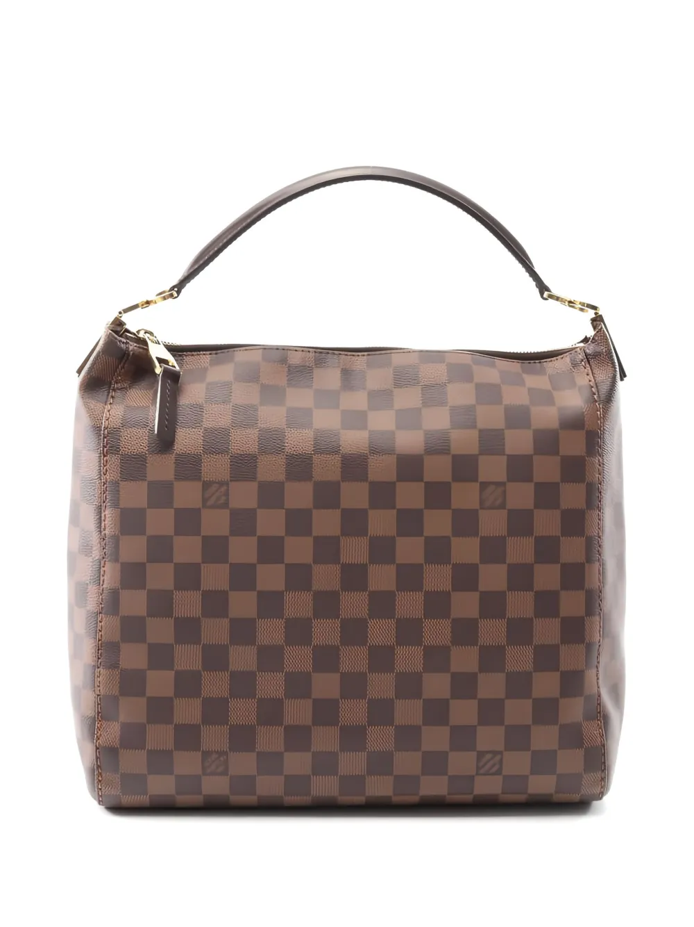 Pre-owned Louis Vuitton 2013 Port Perot Pm Damier-pattern Tote Bag In Brown