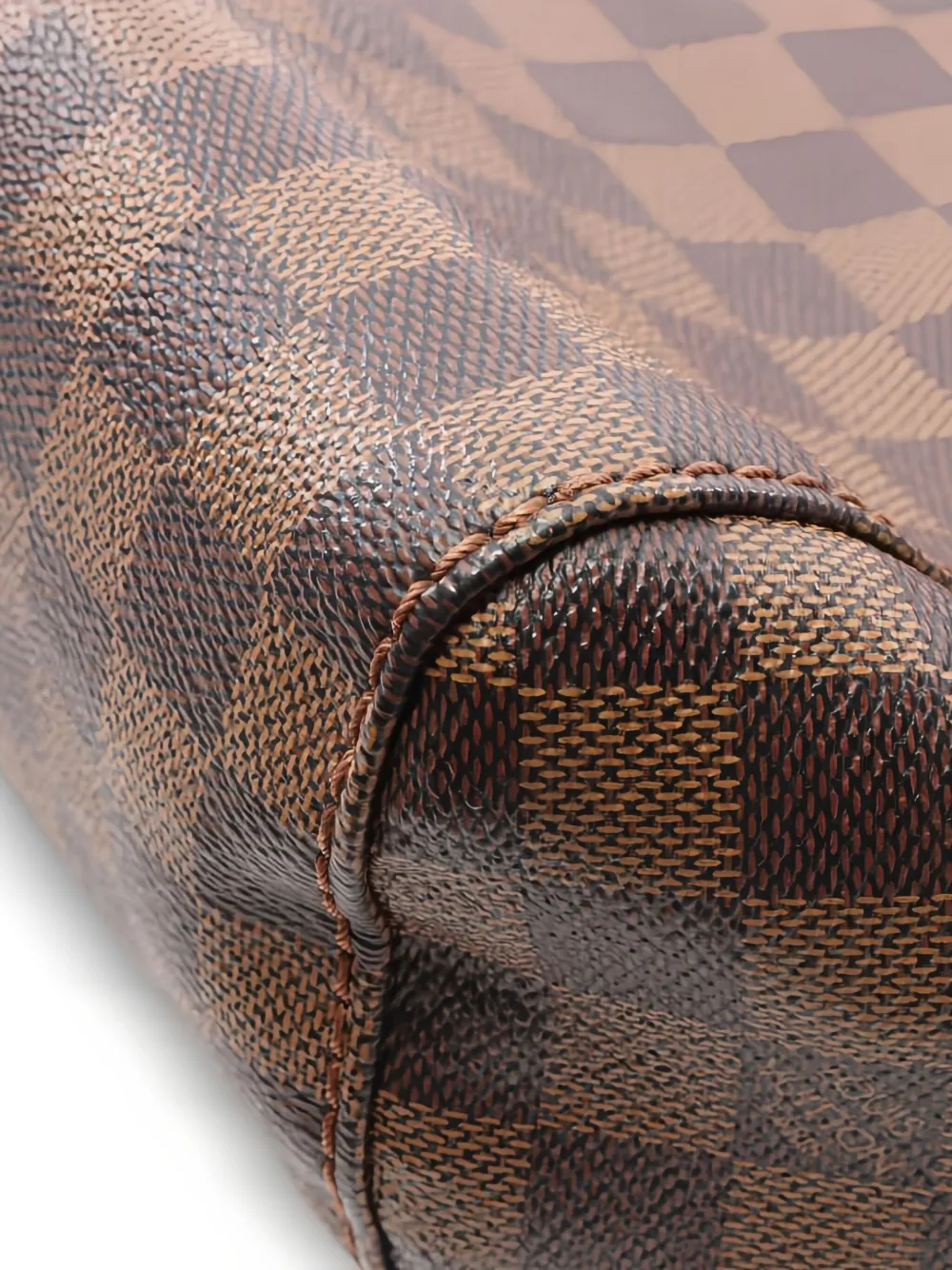 Pre-owned Louis Vuitton 2013 Port Perot Pm Damier-pattern Tote Bag In Brown