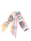 Hermès Pre-Owned 1920 Grand Theatre Nouveau twilly scarf - White