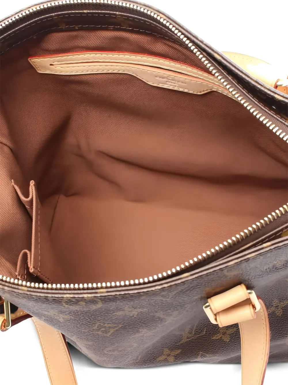 Pre-owned Louis Vuitton Cabas Piano Shoulder Bag In Brown