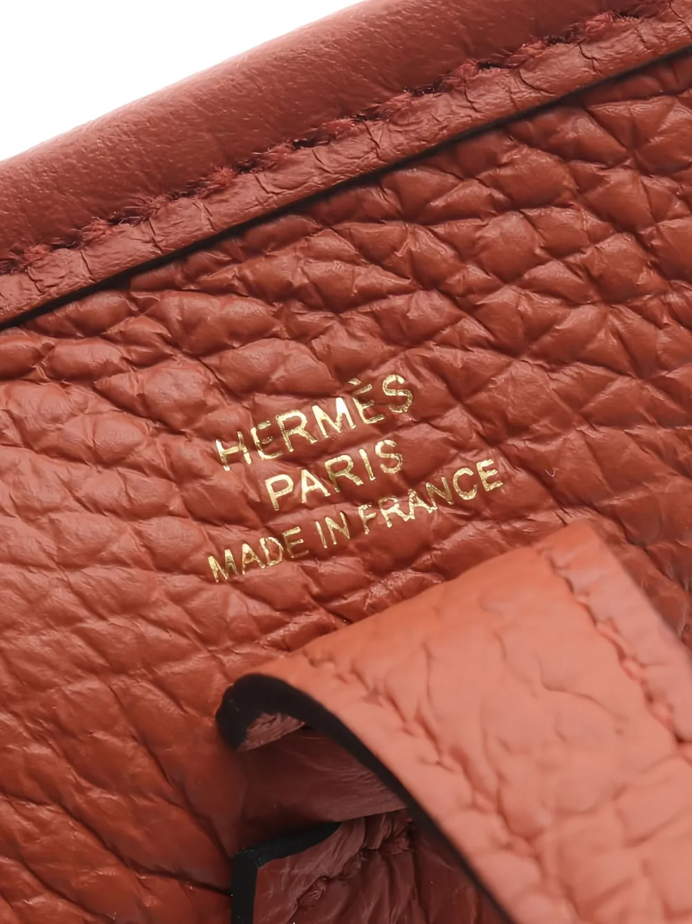 Pre-owned Hermes Evelyn Tpm Amazon Cuible Shoulder Bag In Brown