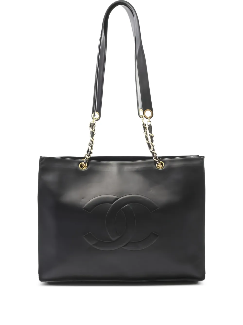 CHANEL Pre-Owned 1996-1997 レザーショルダーバッグ - ブラック CHANEL Pre-Owned 1996-1997 レザーショルダーバッグ - ブラック