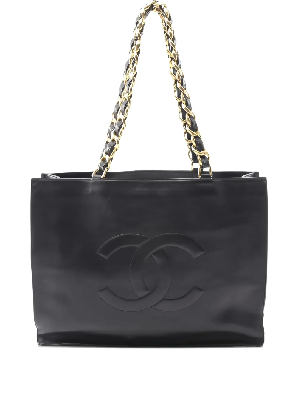 CHANEL Pre-Owned 1990 ココマーク ハンドバッグ - ブラック CHANEL Pre-Owned 1990 ココマーク ハンドバッグ - ブラック