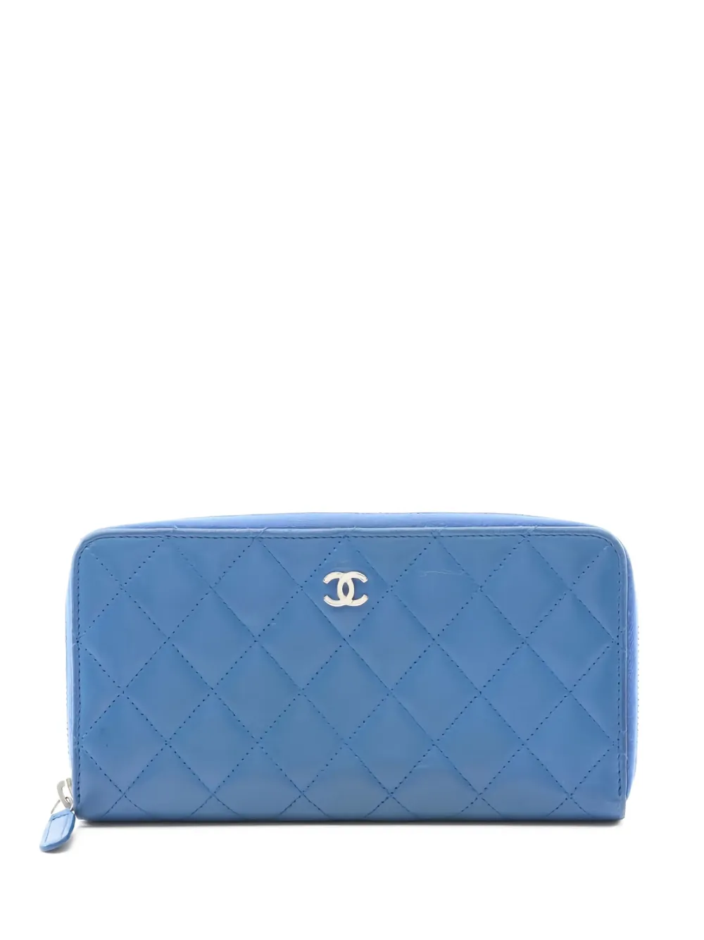 CHANEL Pre-Owned 2016-2017 マテラッセ財布 - ブルー CHANEL Pre-Owned 2016-2017 マテラッセ財布 - ブルー