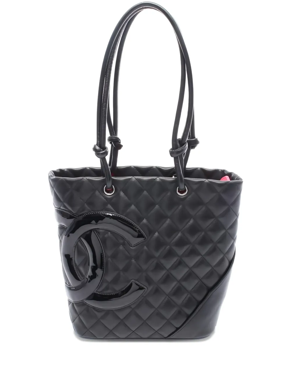 CHANEL Pre-Owned カンボンライン ハンドバッグ S - ブラック