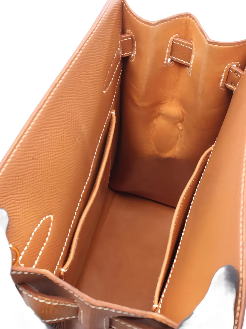 Pre-owned Hermes 1995 Kelly Sport Mm Shoulder Bag In Brown