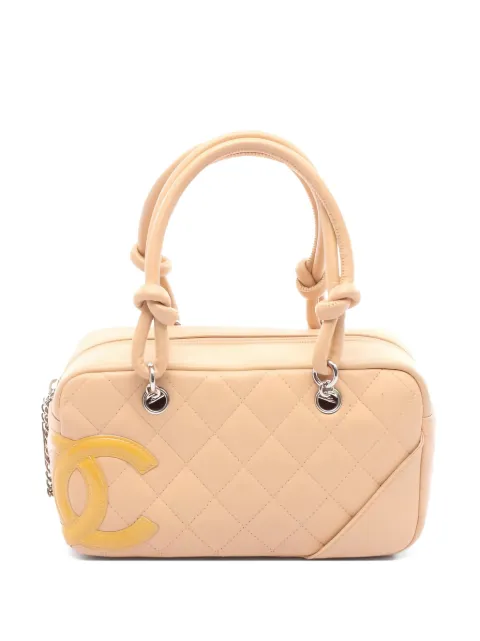 CHANEL Pre-Owned Cambon line mini bowling handbag