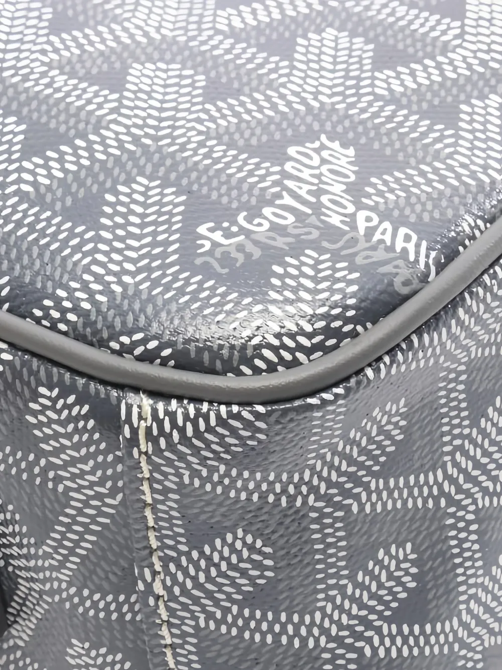 Pre-owned Goyard Cap Vert Pm Shoulder Bag In Gray