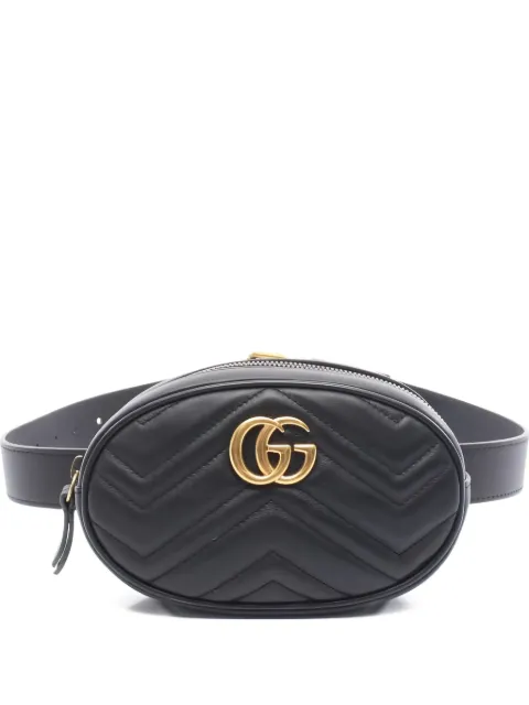 Gucci Pre-Owned quilted GG Marmont belt bag