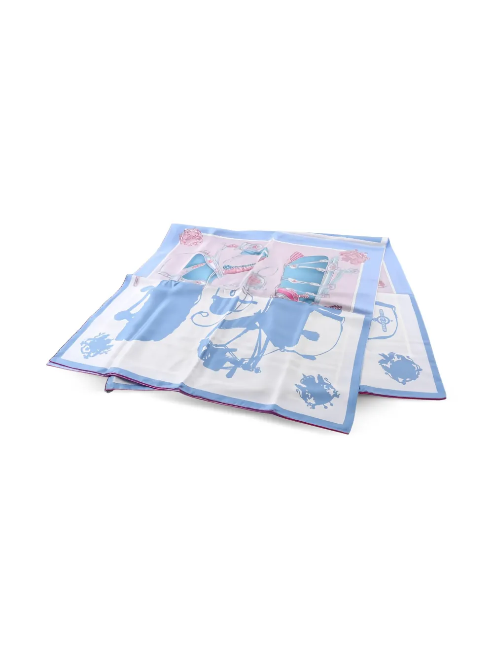 Hermès Pre-Owned silk scarf | Blue | Image 1